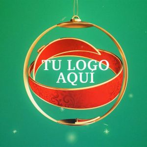 Animación Logo Esfera de Navidad