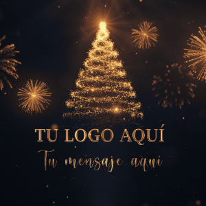 Animación Logo Dorado Especial Navidad