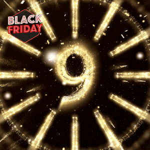 Animación Mágica Dorada Fin de Año con Mensaje y Logo Personalizado